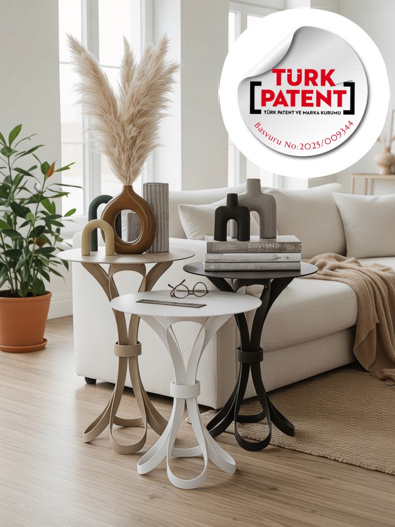 Rip Üçlü Sehpa Takımı