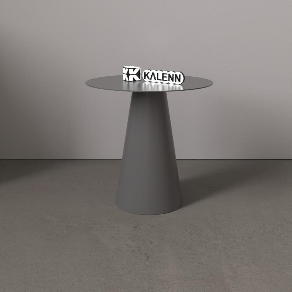 Modern Metal Cone Side Tables – Nesting Set of 3, Matte Finish