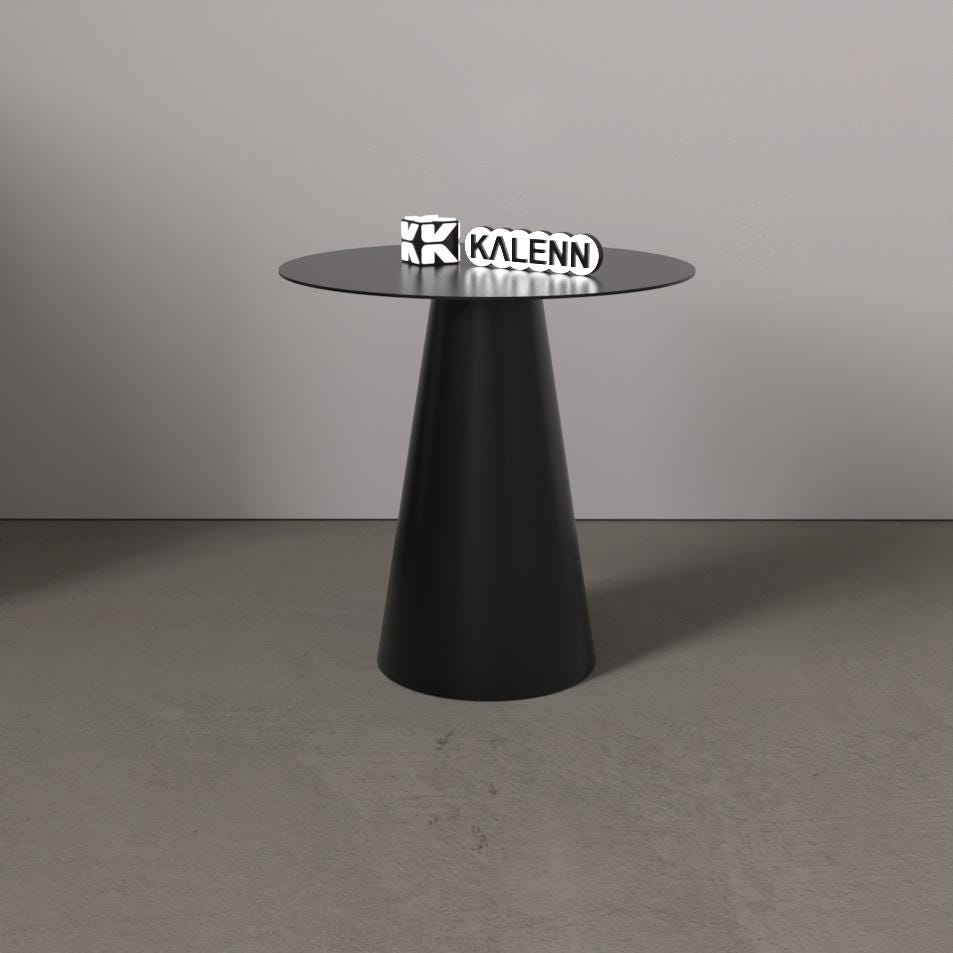 Modern Metal Cone Side Tables – Nesting Set of 3, Matte Finish
