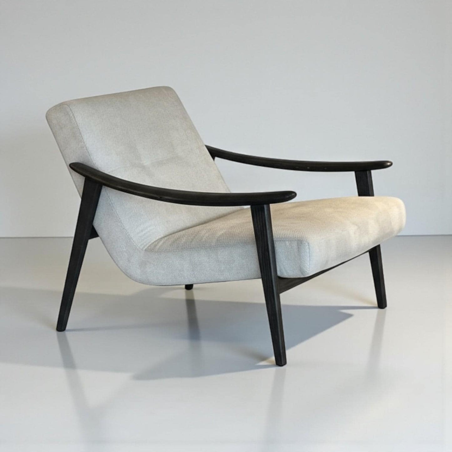 Modern Wooden Scandinavian Lounge Armchair