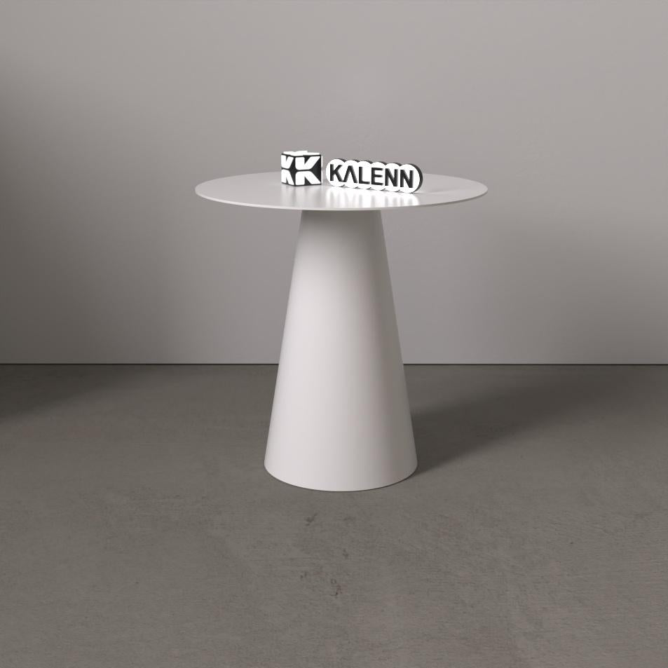 Modern Metal Cone Side Tables – Nesting Set of 3, Matte Finish